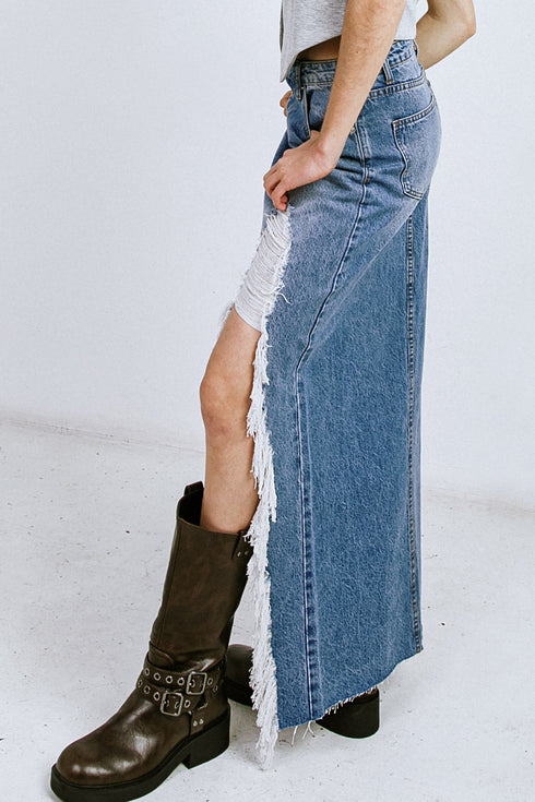 a-distant-memory-denim-midi-skirt Flying Tomato-Sophia's Style-5